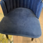 Velvet channel back isadora dining cheap chair