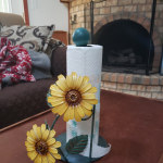 Metal sunflower best sale paper towel holder