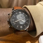 Neutra Chronograph - Fossil FS5380 Leather Brown - Watch
