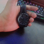 Grant Chronograph Black Leather Watch FS5132 Fossil