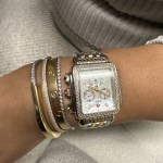 Deco XL Stainless Steel Diamond Watch MWW06Z000035 MICHELE
