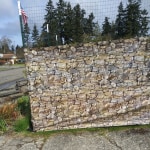 Winston Brands Realistic Faux Stone Privacy Fence Cover