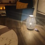 Pewter teardrop sales mina table lamp