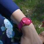 Cambry Three Hand Pink Leather Watch BQ3589 Fossil