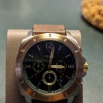 Privateer Chronograph Brown Leather Watch - BQ2819 - Fossil