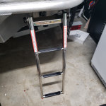 WEST MARINE 3-Step Under PlatformTelescoping Swim Ladder