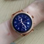 JULIANNA HR ローズゴールドトーンステンレススチールメッシュ ...