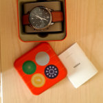 - and Chronograph Set Brown Fossil - Leather Box Bracelet FS6018SET Watch Neutra