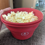 Pampered Chef Microwave Popcorn Maker ~ Red Silicone ~ #1457 ~ Personal  Size