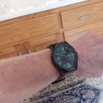 Ledger Three Hand Brown Leather Watch BQ2304 Fossil