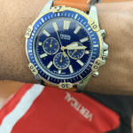 Garrett Chronograph Luggage Leather 