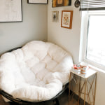 Elora Ivory Papasan Chair Cushion - World Market