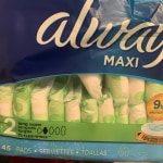 Always Long and Super Maxi Pads with Flexi-Wings Multipack, 90 ct