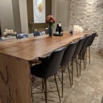 Bi cast leather molded tyler barstool sale