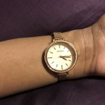 Classic Minute Three Hand Rose Gold Tone Stainless Steel Watch