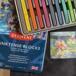  Derwent Inktense Blocks 36 Tin, Set of 36, 8mm Block, Soft  Texture, Watersoluble, Ideal for Watercolor, Drawing, Coloring, Crafts and  Painting on Paper and Fabric, Professional Quality (2301979) : Artists