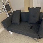 Serta molecule convertible sofa shop bed with pillows