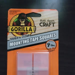 Gorilla Tough and Clear Mounting Tape Squares