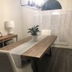 Reclaimed pine wood 2025 alain dining table