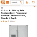 PSE25KYHFSGE Profile GE Profile™ Series ENERGY STAR® 25.3 Cu. Ft. Side-by-Side  Refrigerator FINGERPRINT RESISTANT STAINLESS - Westco Home Furnishings