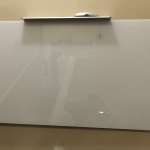  Quartet Magnetic Whiteboard, Glass White Board, 74 x 42,  Black Dry Erase Surface, Frameless, InvisaMount (G7442IMB) : Everything Else