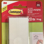 Command 20 Lb. Picture Hanging Strips, White, 4 Pairs - Henery Hardware