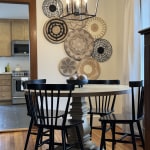 Williamsburg Collection - 120cm Round Reclaimed Wood Dining Table Set -  Hemming & Wills