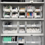 Utility Narrow Stackable Plastic Bins