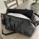 FOSSIL BROWN LEATHER TRANSIT BAG TRAVEL Overnight DUFFLE BAG (NO SHOULDER  STRAP) | eBay