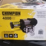 Champion Power Equipment 4000 lbs. ATV/UTV Winch Kit 14001 - The Home Depot