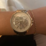 Montre Sadie multifonction en acier inoxydable bicolore ES4781