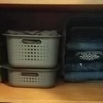 The Container Store Large Nordic Basket - Charcoal - 11 x 14-1/2 x 8 - Each