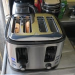 Hamilton Beach 4 Slice Toaster with Extra-Wide Slots Stainless Steel -  24911