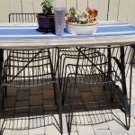 Metal hairpin amara outdoor shop stacking chairs set of 2