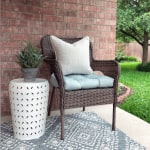 Lili Punched Metal Outdoor Accent Stool World Market