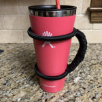 Collections Etc Anti-Slip Adjustable Mug and Tumbler Travel Handle