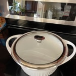 Corningware Cast Aluminum 4 Quart Braiser with Lid - Navy