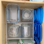 White Mesh Food Storage & Lid Organizers