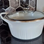 Corningware Cast Aluminum 4 Quart Braiser with Lid - Navy