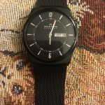 Melbye Titanium Mesh SKW6006 and - Day-Date Steel Watch Midnight Skagen