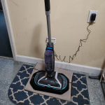 Bissell Spinwave Cordless Hard Floor Spin Mopin Titanium with Electric Blue  Accents