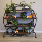 World market circle shop bookshelf