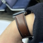 42mm/44mm/45mm Brown Leather Band for Apple Watch® - S420013