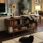 Walnut brown wood ashlyn bookshelf by world market cheap