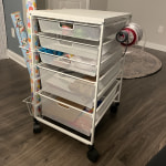 Elfa Gift Wrap Cart  The Container Store