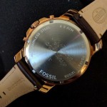 Grant Chronograph Black Leather Watch FS4812IE Fossil