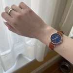 Carlie Mini Three Hand Blush Leather Watch ES4699 Fossil