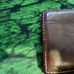 Men's Fossil Black North Texas Mean Green Leather Ingram RFID Flip