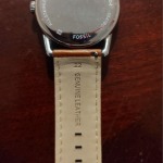 Ledger Three Hand Brown Leather Watch BQ2304 Fossil