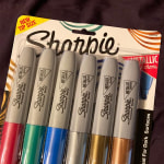 SHARPIE Metallic Permanent Markers, Chisel Tip, Assorted Colors, 3 Count